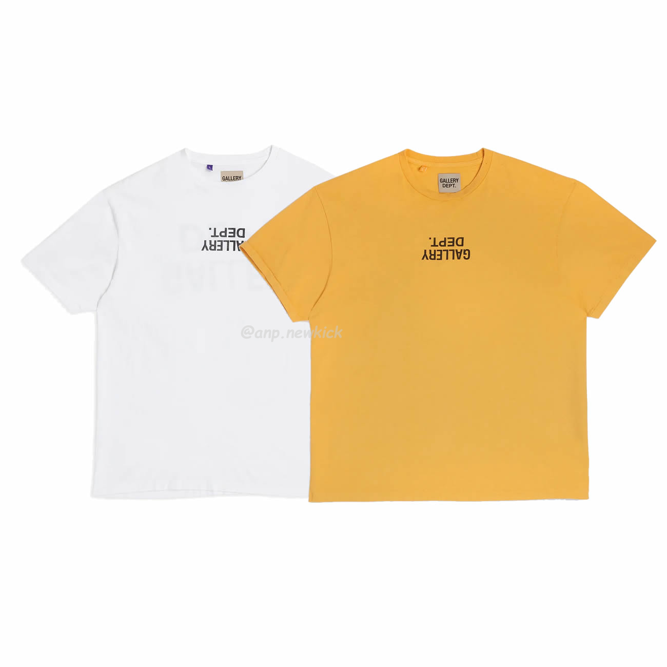 Gallery Dept Fucked Up Reverse English Logo Printed Short Sleeve T Shirt (1) - newkick.app